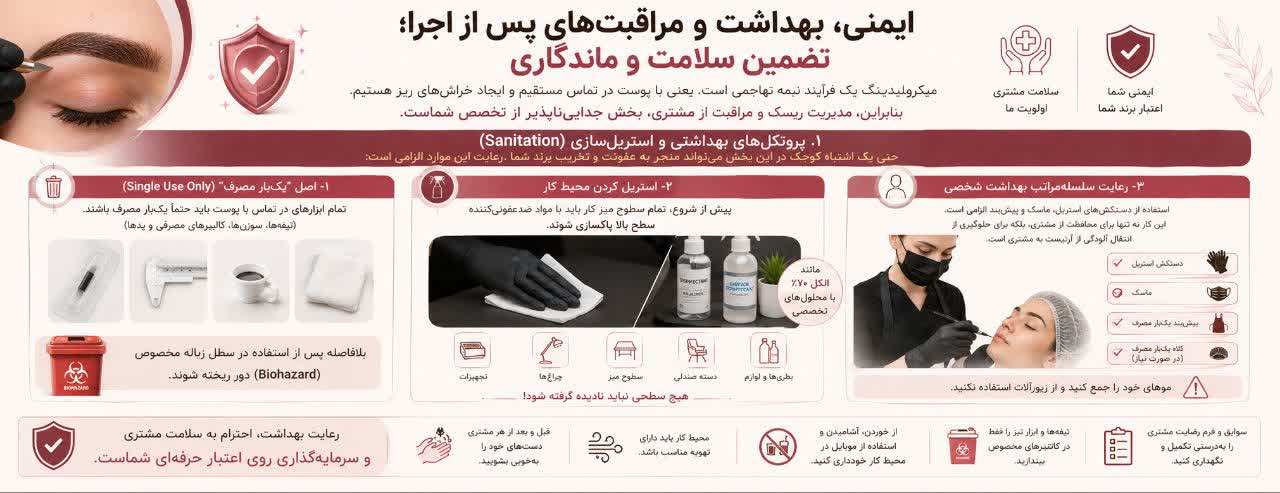 ایمنی، بهداشت و مراقبت‌های پس از اجرا؛ تضمین سلامت و ماندگاری